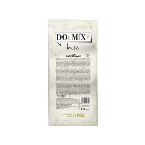 Embalagem DOuMIX? Base4Shake de 1 kg, com ilustrações douradas.