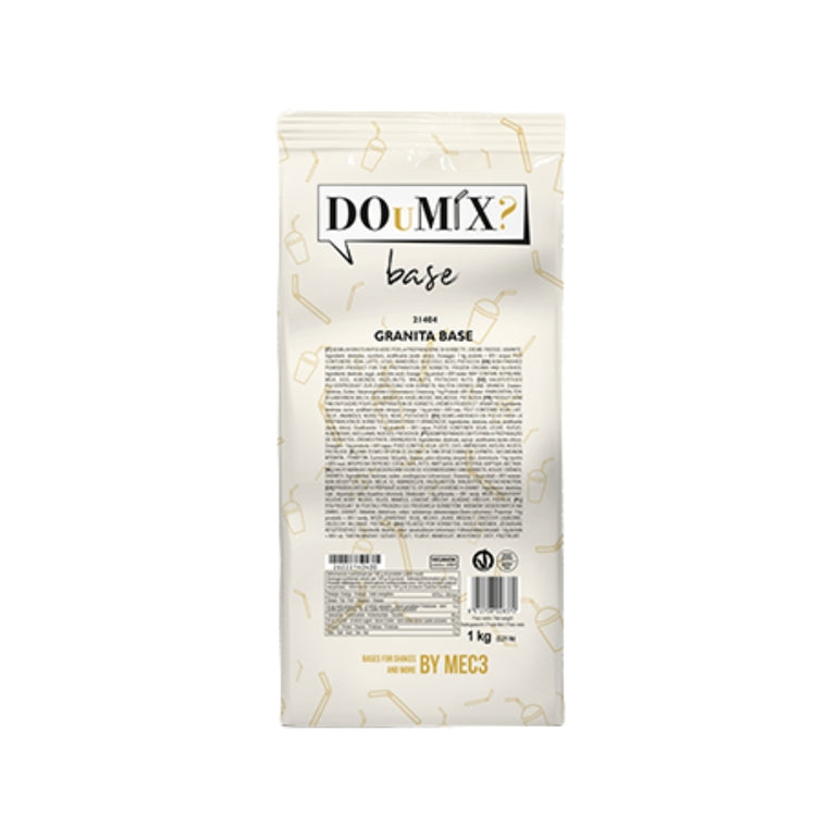 Embalagem DOuMIX? Base sabor a chocolate quente de 1 kg, com ilustrações douradas.