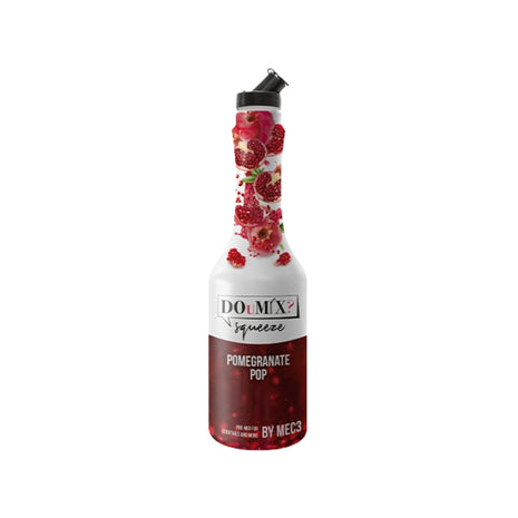 Garrafa de preparado DOuMIX? Pomegranate Pop (sabor a romã), com tampa doseadora preta.