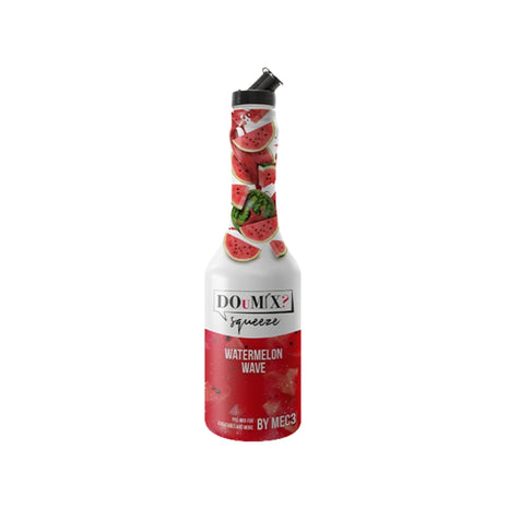 Garrafa de preparado DOuMIX? Watermelon Wave (sabor a melancia), com tampa doseadora preta.