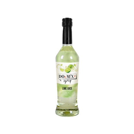 Garrafa de xarope DOuMIX? Lime Juice, sabor a lima, com tampa preta.